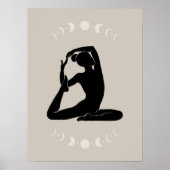 Boho Style Yoga Pose Yoga Poster (Voorkant)