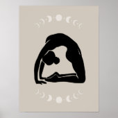 Boho Style Yoga Pose Yoga Poster (Voorkant)
