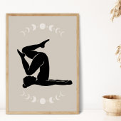 Boho Style Yoga Pose Yoga Poster