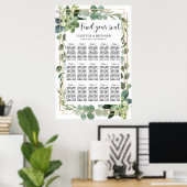 Boho succulent blad floraalgoud geometrisch poster (Thuiskantoor)