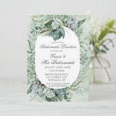 Boho Succulent Bridesmaids Luncheon Uitnodiging (Staand voorkant)