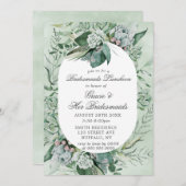 Boho Succulent Bridesmaids Luncheon Uitnodiging (Voorkant / Achterkant)