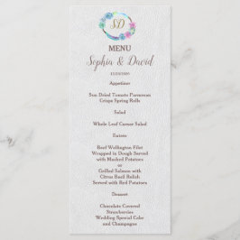 Boho Succulent Cactus Krans Trouwmenu Menu