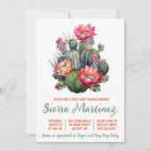 Boho Succulent, Cactus, Western, Baby shower Kaart (Voorkant)
