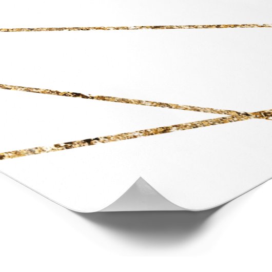 Boho succulent eucalyptus gold baby shower Welkom Poster (Hoek)