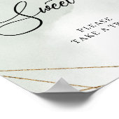 Boho succulent eucalyptus gold Baby's zijn zoet Poster (Hoek)