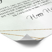 Boho succulent eucalyptus gold lijst Ring Hunt Poster (Hoek)