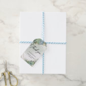 Boho succulent eucalyptus gold Weddenschap Gift La Cadeaulabel (Met Touw)