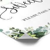 Boho succulent florale greenery liefde is een zoet poster (Hoek)