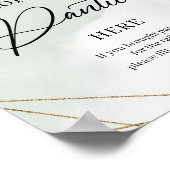 Boho succulent Gold Laat je panties hier vallen Poster (Hoek)