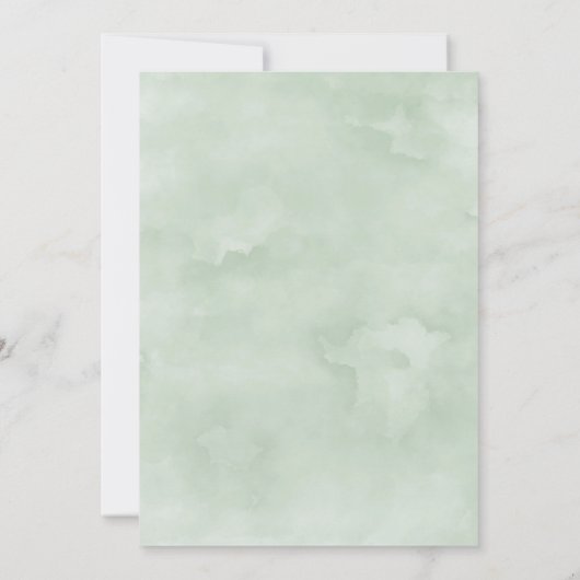 Boho Succulent Greenery Engagement Party Kaart (Achterkant)