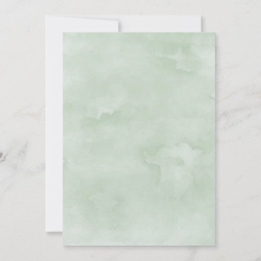 Boho Succulent Greenery Vrijgezellenfeest Kaart (Achterkant)