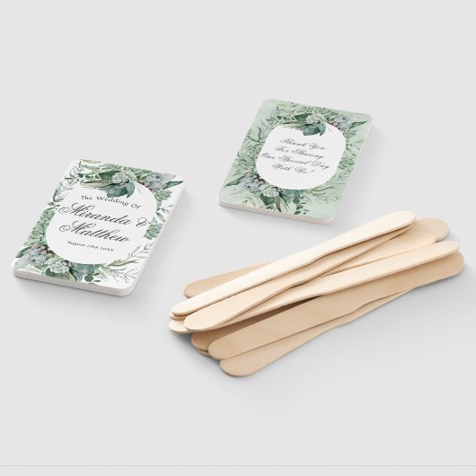 Boho Succulent Greenery Wedding Bedankt Handwaaier (Niet-gemonteerd)