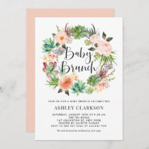 Boho Succulenten Bloemenkrans Baby Brunch