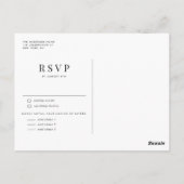 Boho Succulenten en Cactus Huwelijk RSVP Briefkaart (Achterkant)