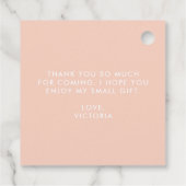 Boho Succulents Floral Wreath Sweet Sixteen Bedankjes Labels (Achterkant)