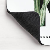 Boho Succulents Letter K Monogram Tropical Muismat (Hoek)