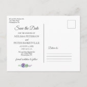 Boho Succulents save the date photobriefkaart Aankondigingskaart (Achterkant)