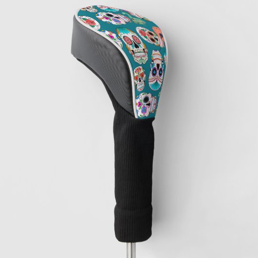Boho Sugar Skulls Golfheadcover (Schuin)