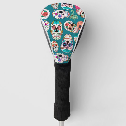 Boho Sugar Skulls Golfheadcover (Voorkant)