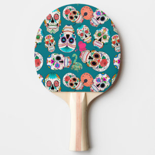 Boho Sugar Skulls Tafeltennisbatje