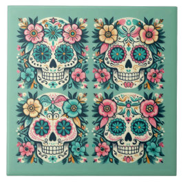 Boho SugarSkulls Tegeltje