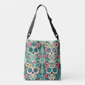Boho SuikerSchedels Crossbody Tas (Achterkant)