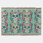 Boho SuikerSchedels Deken (Voorkant)