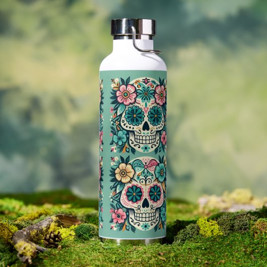 Boho SuikerSchedels Waterfles (Buiten (Gedraaid) )