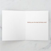 Boho Summer Brown Terracotta Trendy Happy Birthday Kaart (Binnen)