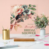 Boho Summer Floral Vrijgezellenfeest Welkom Acryl Bord (Huwelijk)