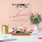 Boho Summer Garden Floral Vrijgezellenfeest Welkom Acryl Bord (Huwelijk)