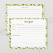 Boho Summer Lemon Fruit Vrijgezellenfeest Recipe (Voorkant / Achterkant)