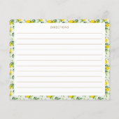 Boho Summer Lemon Fruit Vrijgezellenfeest Recipe (Achterkant)