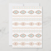 Boho Summer SouthWestern Wedding Uitnodiging (Achterkant)