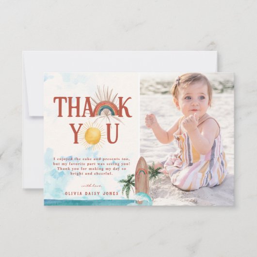 Boho Summer Surf | Foto bedankt (Voorkant)