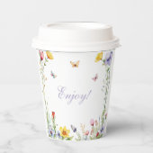 Boho Summer Wildflower Vrijgezellenfeest Papieren Bekers (Voorkant)