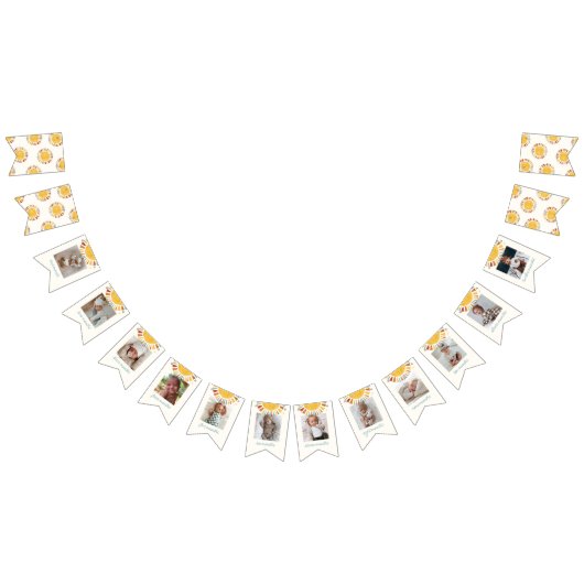 Boho Sun 1e verjaardag foto banner (Alle)