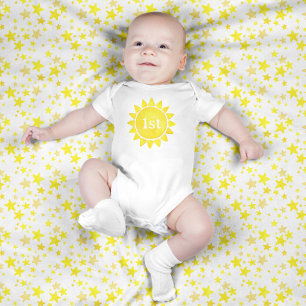 Boho Sun 1st Birthday Party Little Sunshine Romper