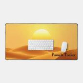 Boho Sun Abstract Amber Earthy Tones Bureaumat (Keyboard & Muis)