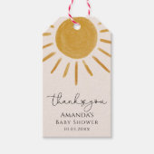 Boho Sun Baby shower Cadeaulabel (Voorkant)