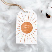 Boho Sun Baby shower Cadeaulabel