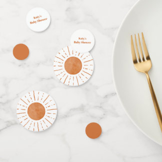 Boho Sun Baby shower Confetti
