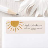 Boho Sun Baby shower Etiket (Insitu)