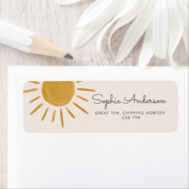 Boho Sun Baby shower Etiket