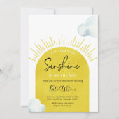 Boho Sun Baby shower Invitation Kaart (Voorkant)