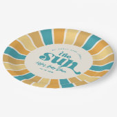 Boho Sun Baby shower Paper Borden Papieren Bordje (Gekanteld)