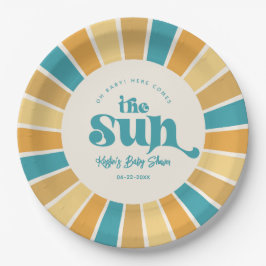 Boho Sun Baby shower Paper Borden Papieren Bordje
