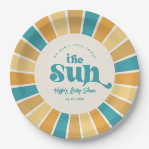 Boho Sun Baby shower Paper Borden Papieren Bordje