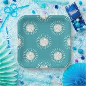 Boho Sun Baby shower Paper Borden Papieren Bordje (Feest)